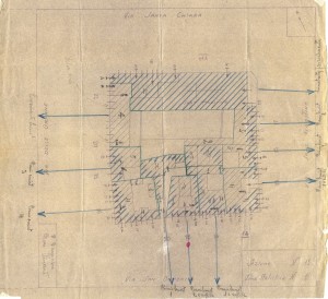 Bombardamenti aerei. Censimento edifici danneggiati o distrutti. ASCT Fondo danni di guerra inv. 15 cart. 1 fasc. 15. © Archivio Storico della Città di Torino