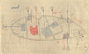 Bombardamenti aerei. Censimento edifici danneggiati o distrutti. ASCT Fondo danni di guerra inv. 604 cart. 12 fasc. 11. © Archivio Storico della Città di Torino 