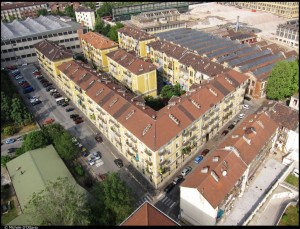 Veduta aerea del 1o Quartiere IACP. Fotografia di Michele D'Ottavio, 2011. © MuseoTorino
