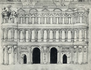 Giuliano da Sangallo. Rilievo di Porta Marmorea, 1494-1497. © Biblioteca Apostolica Vaticana