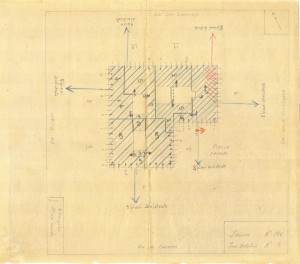 Bombardamenti aerei. Censimento edifici danneggiati o distrutti. ASCT Fondo danni di guerra inv. 176 cart. 4 fasc. 6. © Archivio Storico della Città di Torino