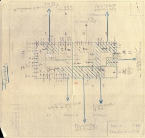 Bombardamenti aerei. Censimento edifici danneggiati o distrutti. ASCT Fondo danni di guerra inv. 832 cart. 17 fasc. 9. © Archivio Storico della Città di Torino