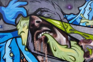 Vesod, Sir2, Pao, Psiko, Guys, Esck, Isma, murale senza titolo, 2011, via Quarello