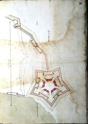 Francesco Paciotto. Progetto per la Cittadella di Anversa 1597. © Archivio di Stato di Torino.
