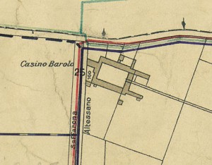 Cascina Barolo. Pianta di Torino, 1935. © Archivio Storico della Città di Torino