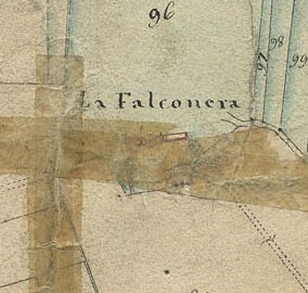 Cascina Falconera. Catasto Gatti, 1820-1830. © Archivio Storico della Città di Torino