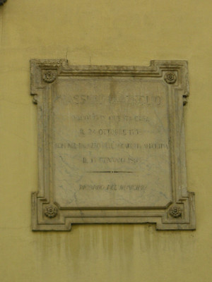 Lapide dedicata a Massimo d'Azeglio. Fotografia di Elena Francisetti, 2010. © MuseoTorino