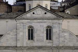 Meo del Caprina, Cattedrale di San Giovanni Battista (Duomo, frontone), 1491-1498. Fotografia di Paolo Gonella, 2010. © MuseoTorino.