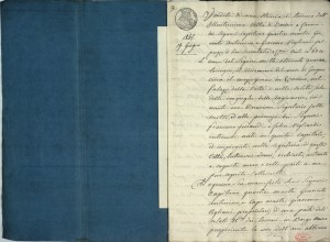 Vendita di terreno dalla Città di Torino alli Signori Giacinto Antonino e Giacomo Vigliani, 1845, f.02. Biblioteca civica centrale, Cartografico  8/8.7.02 © Biblioteche civiche torinesi