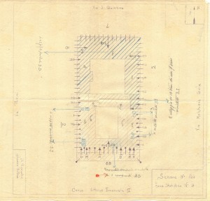Bombardamenti aerei. Censimento edifici danneggiati o distrutti. ASCT Fondo danni di guerra inv. 144 cart. 3 fasc. 33. © Archivio Storico della Città di Torino