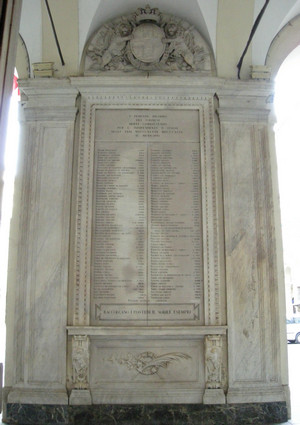 Lapide dedicata ai Torinesi caduti nella Prima guerra d’indipendenza. Fotografia di Elena Francisetti, 2010. © MuseoTorino