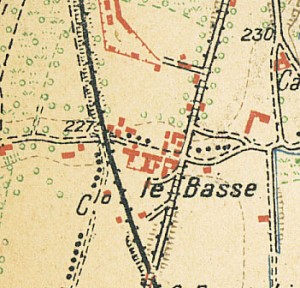 Cascina Le Basse. Istituto Geografico Militare, Pianta di Torino e dintorni, 1911, © Archivio Storico della Città di Torino
