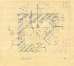 Bombardamenti aerei. Censimento edifici danneggiati o distrutti. ASCT Fondo danni di guerra inv. 139 cart. 3 fasc. 28. © Archivio Storico della Città di Torino