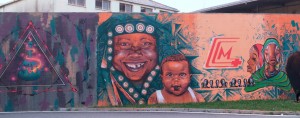 Artisti vari, Sorrisi di madri africane, 2013, giardini di via Verolengo