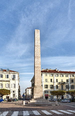 Luigi Quarenghi, Obelisco alle leggi Siccardi, 1853. Fotografia di Mattia Boero, 2010. © MuseoTorino. 