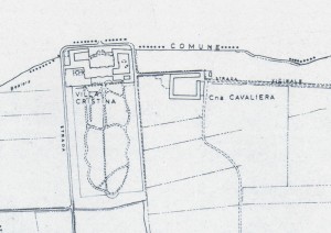 Villa Cristina, già cascina Brucco. Istituto Geografico Militare, Pianta di Torino, 1974, © Archivio Storico della Città di Torino