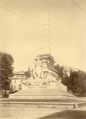 Luigi Belli, Monumento alla spedizione di Crimea, 1888. Fotografia di Mario Gabinio, 14 agosto 1924. © Fondazione Torino Musei - Archivio fotografico.
