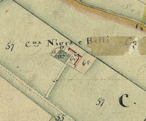 Cascina Nigra. Catasto Gatti, 1820-1830. © Archivio Storico della Città di Torino