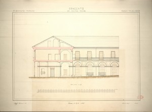 Spaccato del Collegio Monviso, 1865