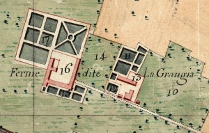 Cascina La Grangia, Grange. Catasto Napoleonico, 1805. © Archivio di Stato di Torino