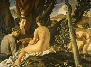 Felice Carena, La quiete, 1922-1924, olio su tela. Roma, Collezione Banca d’Italia