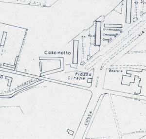 Cascina Chiabotto Quaglia. Istituto Geografico Militare, Pianta di Torino, 1974, © Archivio Storico della Città di Torino