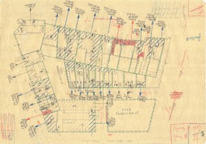 Bombardamenti aerei. Censimento edifici danneggiati o distrutti. ASCT Fondo danni di guerra inv. 1609 cart. 33 fasc. 21. © Archivio Storico della Città di Torino