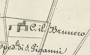 Cascina Bruné. Piano scalo ferroviario verso Novara, 1850 circa. © Archivio Storico della Città di Torino