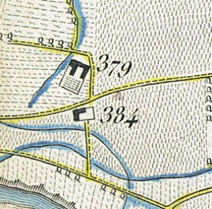 Cascina Bianco nel quartiere Vallette. Topografia della Città e territorio di Torino, 1840. © Archivio Storico della Città di Torino