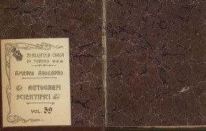 Quaderno manoscritto n. 39, Fondo Amedeo Avogadro. Biblioteca civica Centrale © Biblioteche civiche torinesi