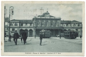 Piazza San Martino e stazione di Porta Susa. © Archivio Storico della Città di Torino