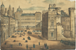 Torino. Piazza Castello, 1850 circa