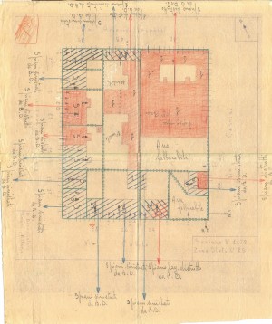 Bombardamenti aerei. Censimento edifici danneggiati o distrutti. ASCT Fondo danni di guerra inv. 1172 cart. 24 fasc. 26. © Archivio Storico della Città di Torino