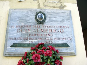 Lapide dedicata ad Amerigo Duò (1923 - 1945)