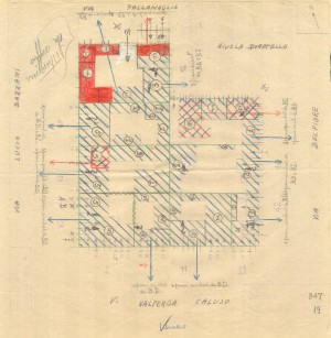 Bombardamenti aerei. Censimento edifici danneggiati o distrutti. ASCT Fondo danni di guerra inv. 847 cart. 17 fasc. 24. © Archivio Storico della Città di Torino 