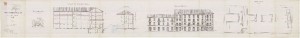Progetto di ampliamento e sopraelevazione dell’edificio. ASCT, Progetti edilizi, pratica 1907/161. © Archivio Storico della Città di Torino