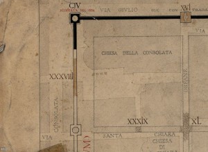 Tratto delle mura della città romana in piazza della Consolata