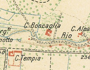 Cascina Canonico. Pianta di Torino e dintorni, 1911. © Archivio Storico della Città di Torino