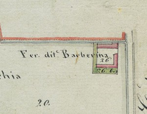 Cascina Barberina. Mappa primitiva Napoleonica. 1805 © Archivio Storico della Città di Torino