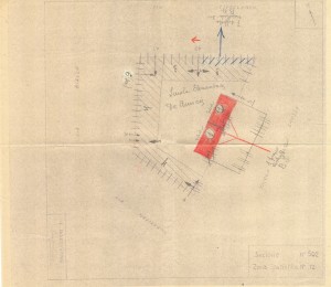 Bombardamenti aerei. Censimento edifici danneggiati o distrutti. ASCT Fondo danni di guerra inv. 502 cart. 10 fasc. 52. © Archivio Storico della Città di Torino