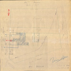 Bombardamenti aerei. Censimento edifici danneggiati o distrutti. ASCT Fondo danni di guerra inv. 2314 cart. 46 fasc. 3. © Archivio Storico della Città di Torino 