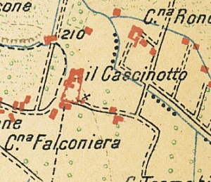 Cascinotto di strada del cascinotto. Istituto Geografico Militare, Pianta di Torino e dintorni, 1911, © Archivio Storico della Città di Torino