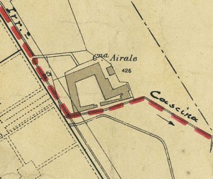 Cascina Airale. Pianta di Torino, 1935. © Archivio Storico della Città di Torino