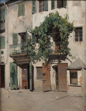 Alberto Pasini, Cavoretto, 1879, olio su tela, cm 27x36 (Dono dell'autore 1894, inv. 468). Torino, Galleria d'Arte Moderna