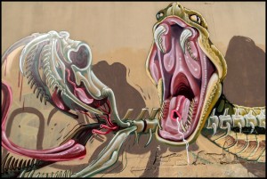 Artisti vari, murales senza titolo, dal 2012, spazio culturale Variante Bunker 