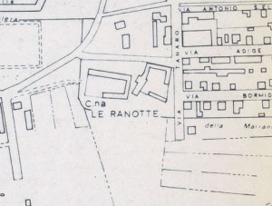 Cascine Ranotte. Istituto Geografico Militare, Pianta di Torino, 1974. © Archivio Storico della Città di Torino.