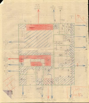 Bombardamenti aerei. Censimento edifici danneggiati o distrutti. ASCT Fondo danni di guerra inv. 403 cart. 7 fasc. 39. © Archivio Storico della Città di Torino 