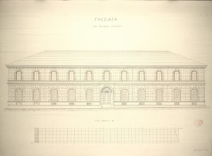 Facciata del Collegio Monviso, 1865