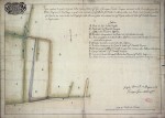 Mappa catastale di una parte dei prati appartenenti alla Cascina dei fratelli Giovanni e Giuseppe Tempia, 1767