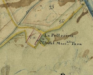 Cascina Pellerina. Catasto Gatti 1820-1830. © Archivio Storico della Città di Torino